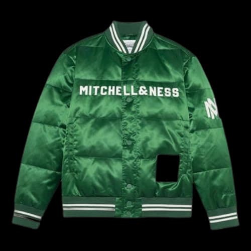 Mitchell & Ness Down Jacket 'Green'