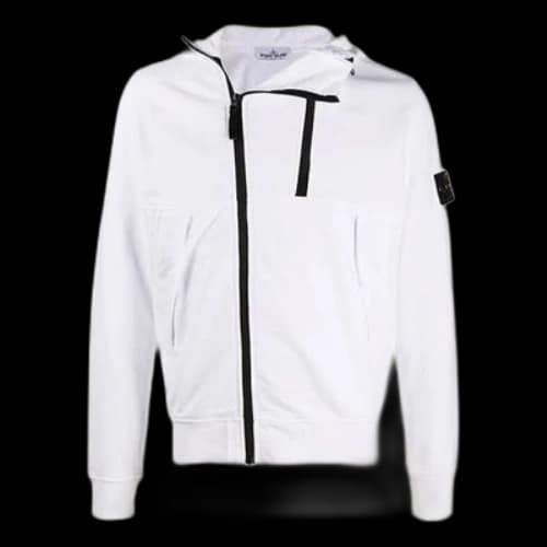STONE ISLAND Classic Zipper White