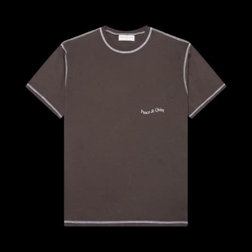 Museum of Peace & Quiet Wordmark Reverse Stitched T-Shirt 'Brown'