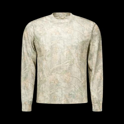 Museum of Peace & Quiet Wordmark Camo Long-Sleeve Shirt 'Camoflauge'