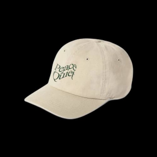Museum of Peace & Quiet Warped Wordmark Cap 'Bone'