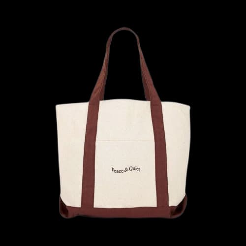 Museum of Peace & Quiet Wordmark Boat Tote 'Coral'