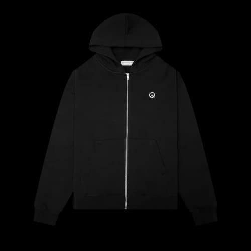 Museum of Peace & Quiet Wordmark Zip Up Hoodie 'Black'