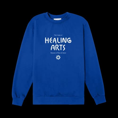 Museum of Peace & Quiet Healing Arts Crewneck 'Blue'