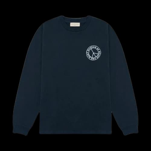 Museum of Peace & Quiet Badge Long-Sleeve Shirt 'Navy'