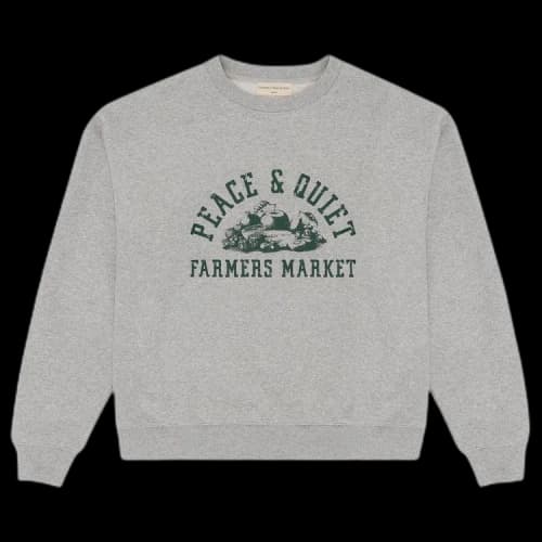 Museum of Peace & Quiet Farmers Market Crewneck 'Heather'