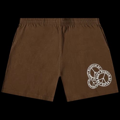 Museum of Peace & Quiet Badge Sweatshorts 'Brown'