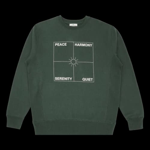 Museum of Peace & Quiet 4 Corners Crewneck 'Forest Green'