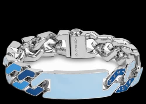 Louis Vuitton Cuban Chain Bracelet Blue