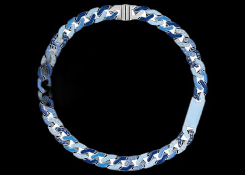 Louis Vuitton Cuban Chain Necklace Blue