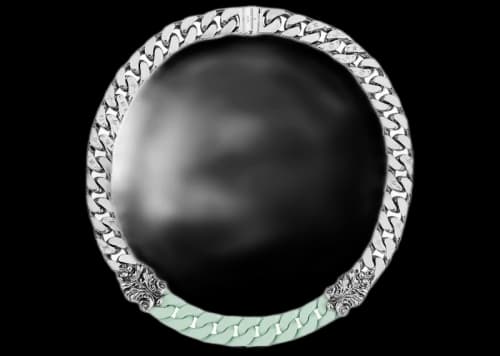 Louis Vuitton LV Sculpture Necklace Mist Green