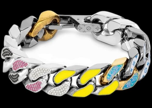 Louis Vuitton Chain Link Bracelet Multicolor