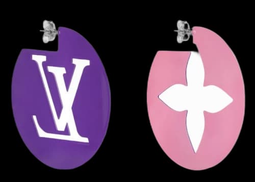 Louis Vuitton Perfect Match Earrings Pink/Purple