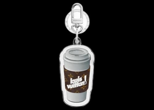 Louis Vuitton Everyday LV Coffee Cup Bag Charm and Key Holder Brown