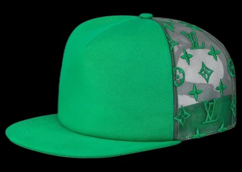 Louis Vuitton Everyday LV Embroidered Mesh Cap Green