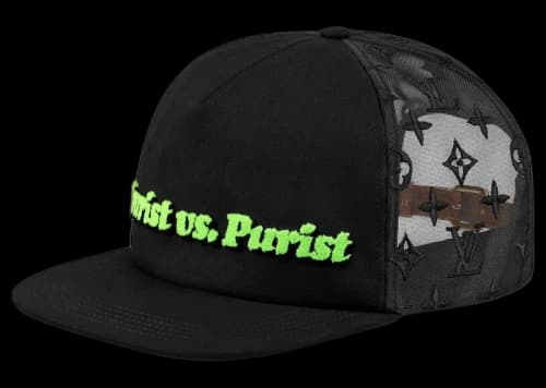 Louis Vuitton Everyday LV Embroidered Mesh Cap Black
