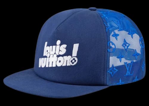 Louis Vuitton Everyday LV Embroidered Mesh Cap Blue