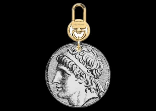 Louis Vuitton Cameo Coin Illustre Bag Charm and Key Holder Gold