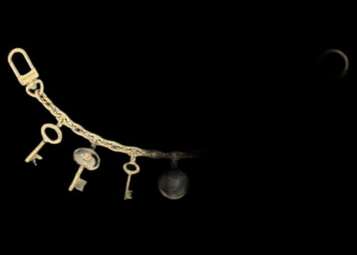 Louis Vuitton x Fornasetti Keychain Gold