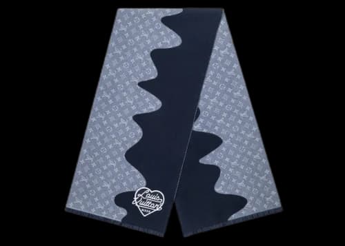 Louis Vuitton x Nigo Monogram Drip Scarf Blue