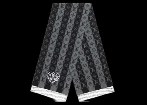 Louis Vuitton x Nigo LV Made Stripe Scarf Grey