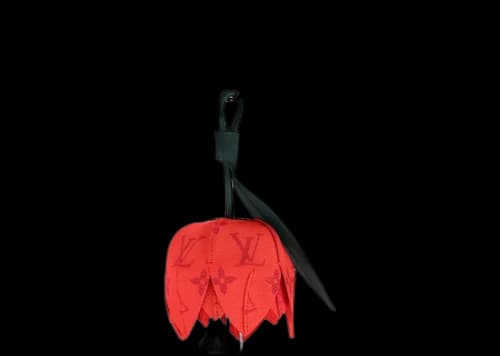 Louis Vuitton MNG Flower Bag Charm Red/Green