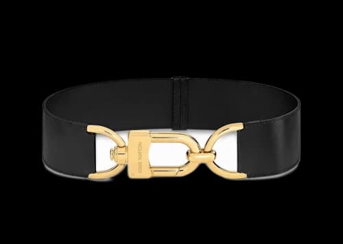 Louis Vuitton Oversized Hook 80mm Belt Black