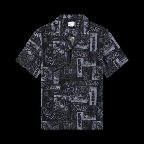 Ksubi Mash Up Resort Shirt 'Black'