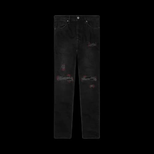 Ksubi Van Winkle Bottle Trashed Jeans 'Jet Black'