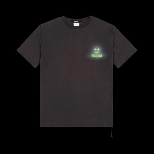 Ksubi Happy Glow Biggie Tee 'Faded Black'