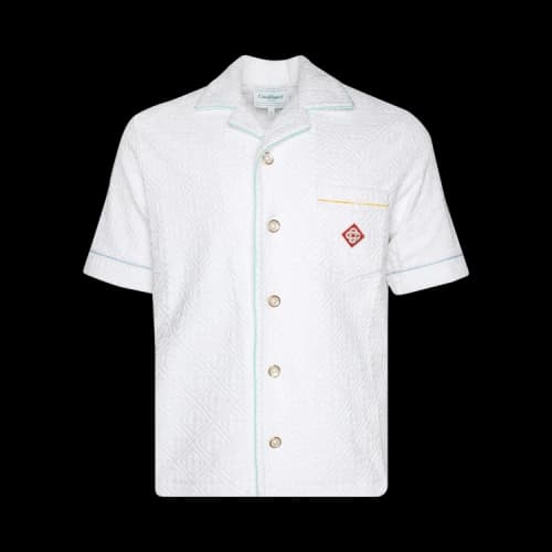 Casablanca Monogram Towelling Shirt 'White'