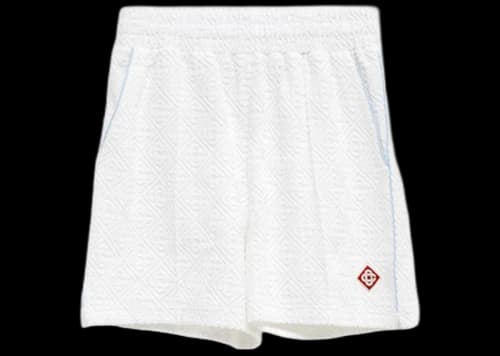 Casablanca Monogram Terry Shorts White
