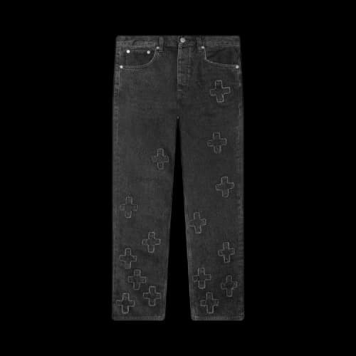 Ksubi Anti K Mid Rise Straight Leg Jeans 'Kraftwork Black'