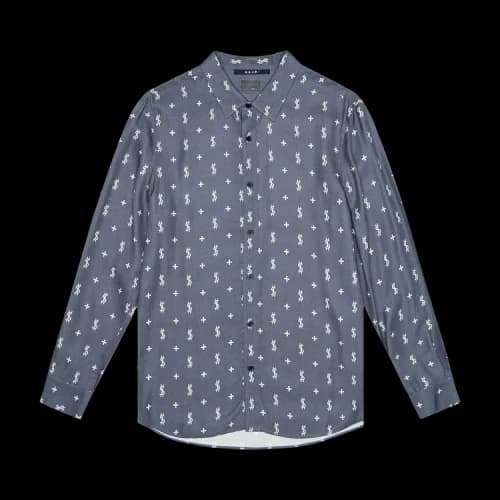 Ksubi Dollagram Downtown Long-Sleeve Shirt 'Black'