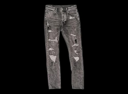Ksubi Chitch Verses Worn Jeans Grey
