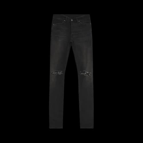 Ksubi Van Winkle Tarr Repair Jeans Black