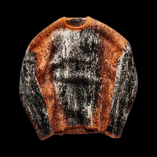 Y/Project Gradient Hairy Knit Sweater 'Orange/White/Black'