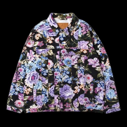 Martine Rose Oversized Denim Jacket 'Floral'