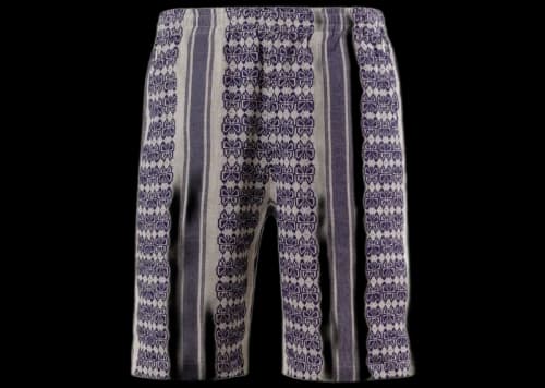 Needles Papillon Stripe Dobby JQ Basketball Shorts White