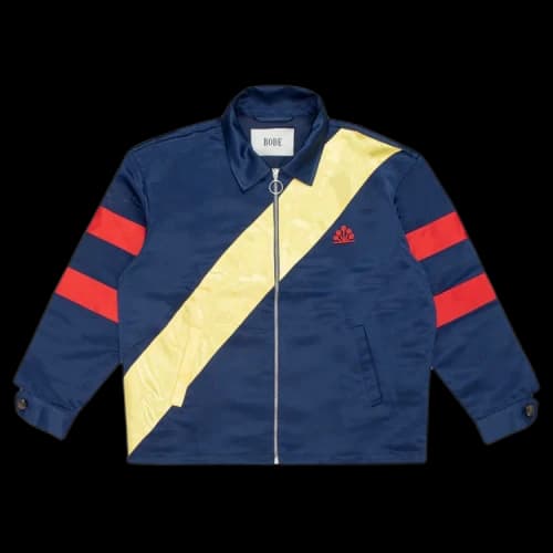 Bode Courthouse Steps Sateen Jacket 'Red'