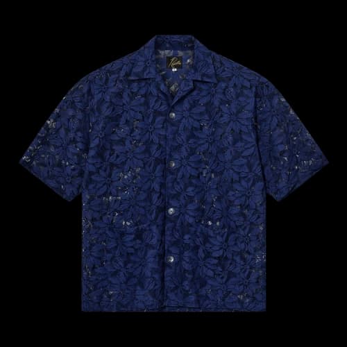 Needles Lace Cloth Cabana Shirt 'Navy'