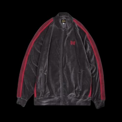 Needles Velour Track Jacket 'Charcoal'