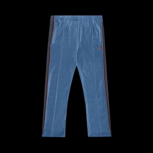 Needles Narrow Velour Track Pants 'Grey'