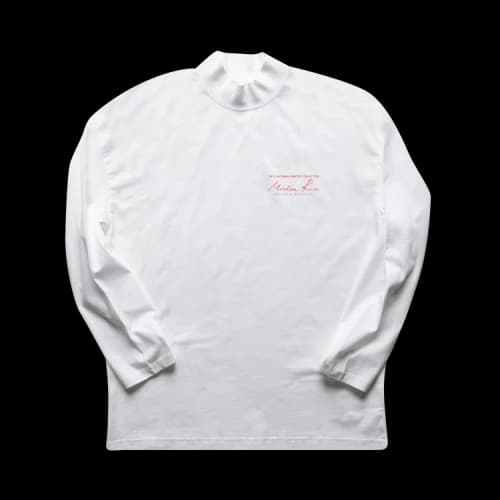 Martine Rose Funnel Neck Long-Sleeve T-Shirt 'White'