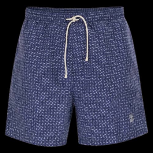 Brunello Cucinelli Allover Printed Drawstring Swim Shorts