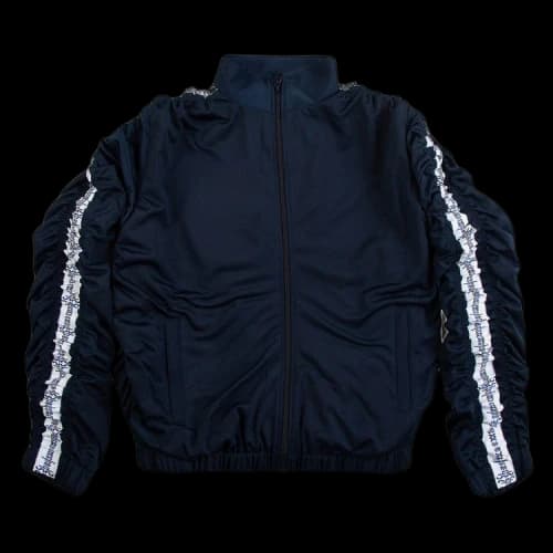 Martine Rose Stripe Ruched Track Jacket 'Navy'