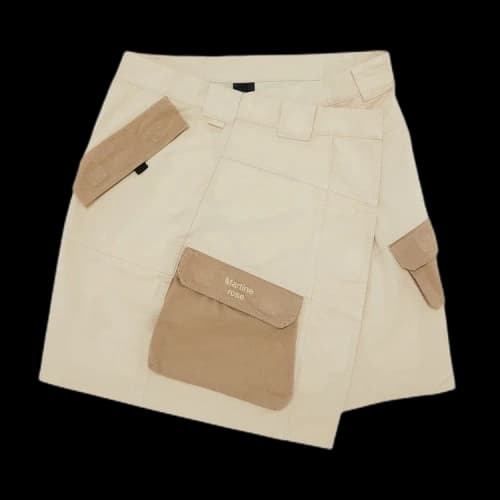 Martine Rose Wrap Cargo Skirt 'Beige'