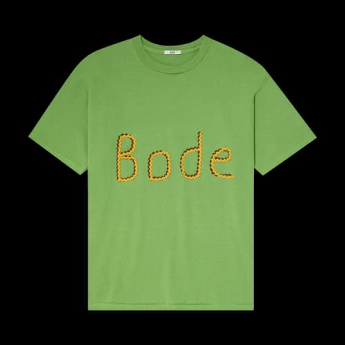 Bode Ric Rack Namesake Tee 'Green'
