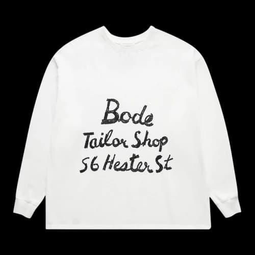 Bode Tailor Shop Crewneck 'White'