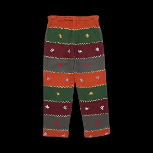 Bode Embroidered Autumn Quilt Trousers 'Multicolor'